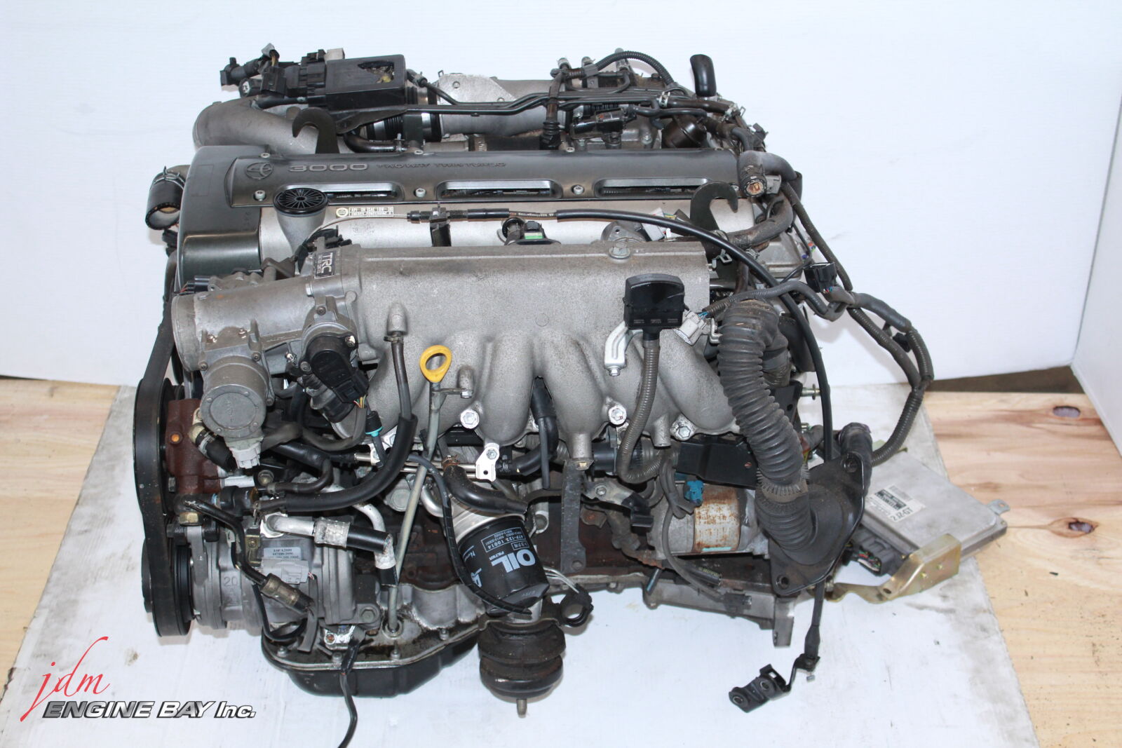 JDM Toyota Aristo 2JZGTE Twin Turbo FRONT SUMP Engine ECU HARNESS 